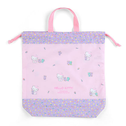 D-STRING TOTE BAG: FLOWER