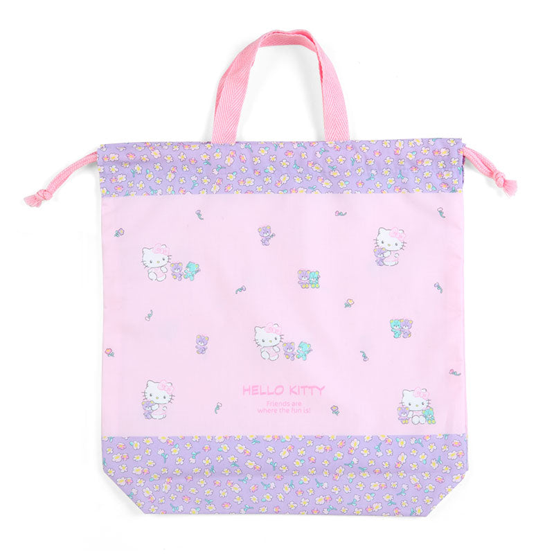 D-STRING TOTE BAG: FLOWER