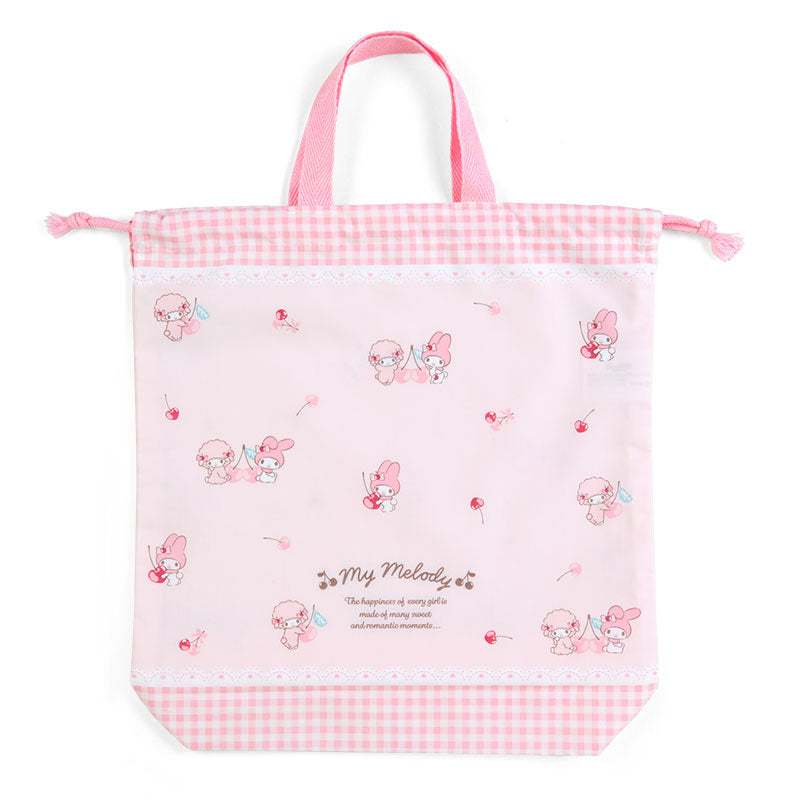 D-STRING TOTE BAG: CHERRY