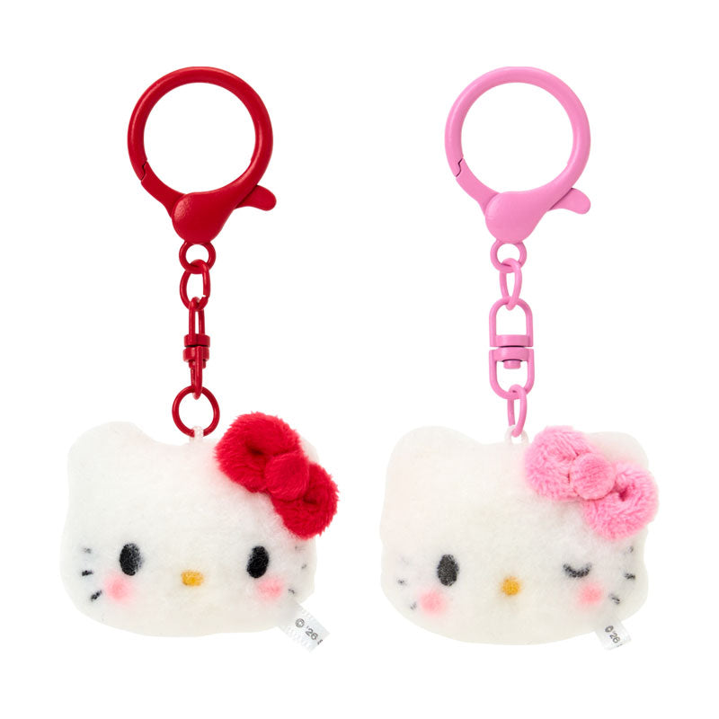 PAIR FLUFFY KEY RING: SMILE