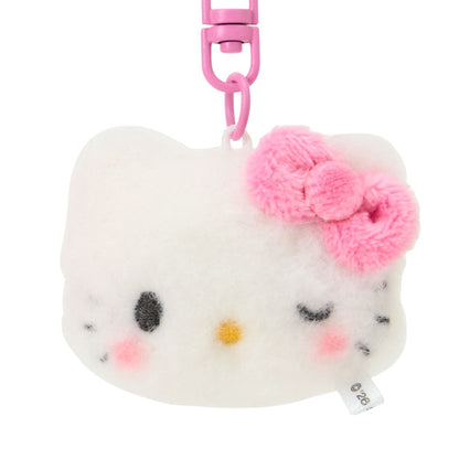 PAIR FLUFFY KEY RING: SMILE