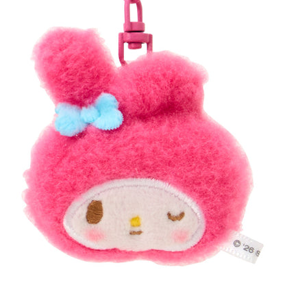 PAIR FLUFFY KEY RING: SMILE